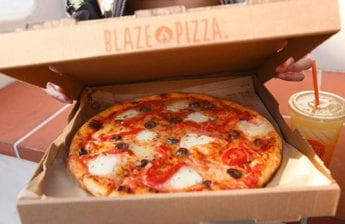 Blaze Pizza in a box