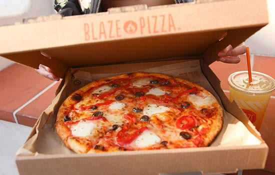 Blaze Pizza in a box