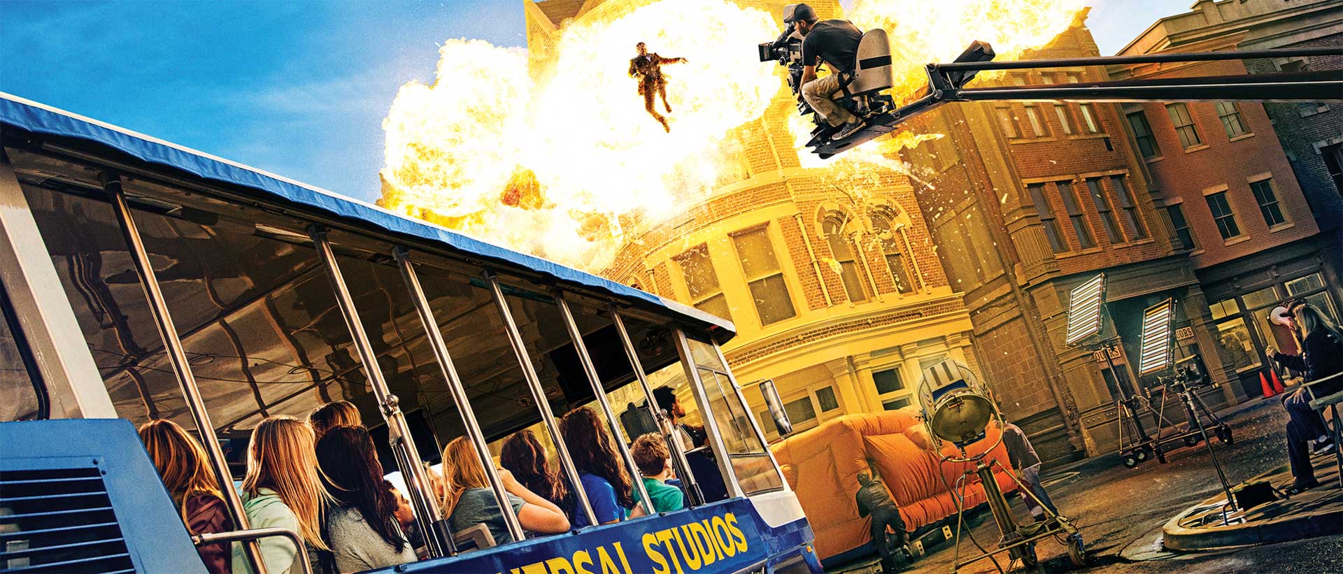 Universal Studio Tour action Shot