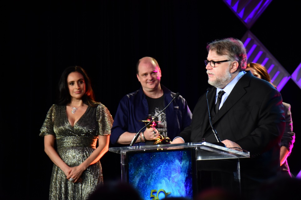 Guillermo Del Toro and Mike Flanagan at The Saturn Awards
