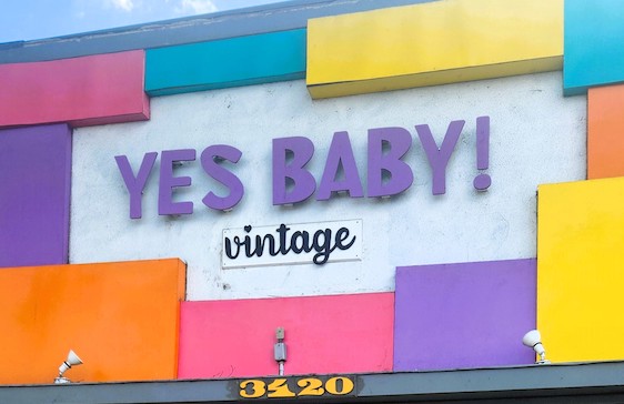 Yes Baby! Vintage store sign
