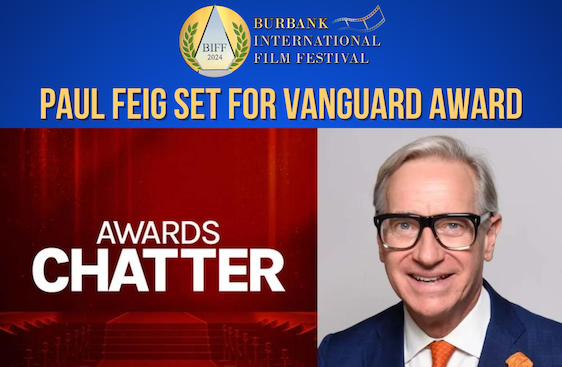Paul Feig Vanguard award banner