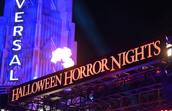 Halloween Horror Nights entrance.